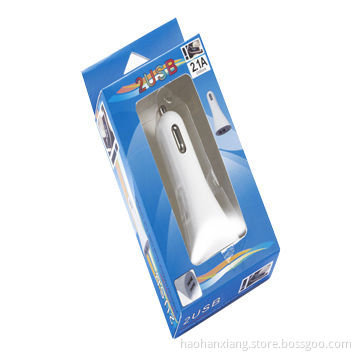 2.1A Dual USB Car Charger for iPad/iPhone, Charge Fast , with High Quality